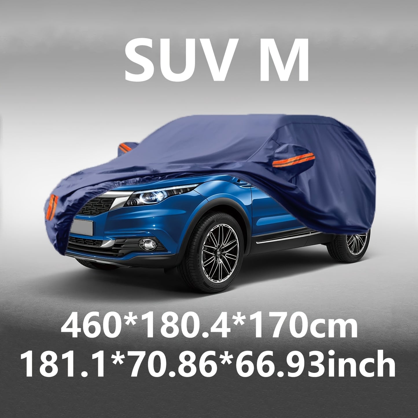 All-Weather Car Cover in Old Blue - Windproof, Waterproof, UV & Dust Protection for Sedans, SUVs, Pickups & Convertibles