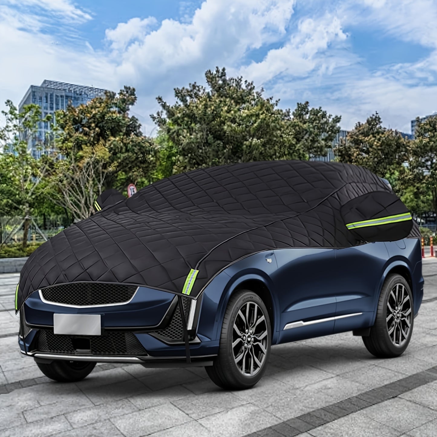 1pc All-weather car cover - sun protection, hail and snow protection, thickened material, suitable for most models