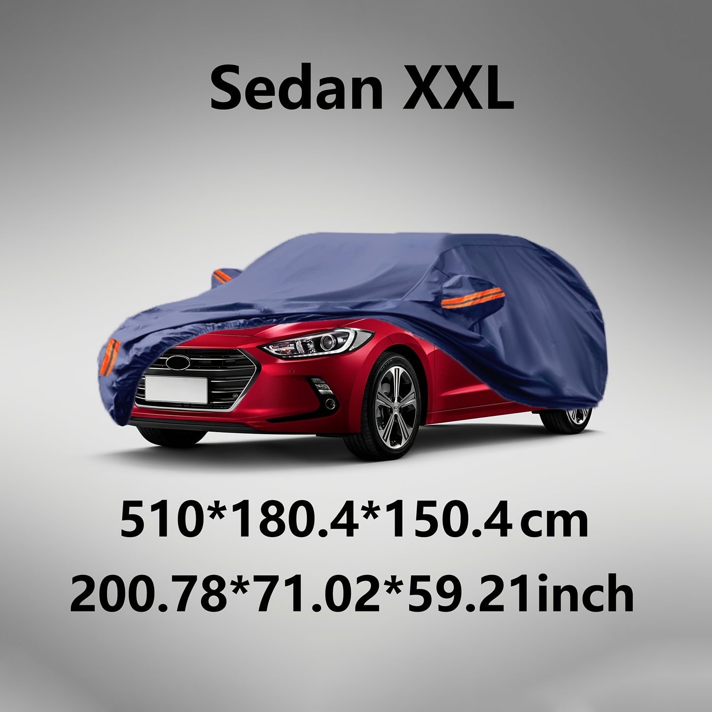 All-Weather Car Cover in Old Blue - Windproof, Waterproof, UV & Dust Protection for Sedans, SUVs, Pickups & Convertibles