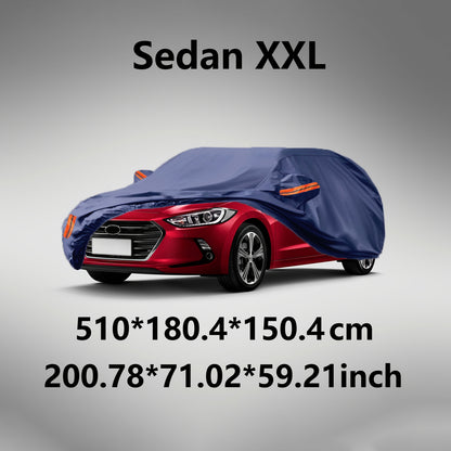 All-Weather Car Cover in Old Blue - Windproof, Waterproof, UV & Dust Protection for Sedans, SUVs, Pickups & Convertibles