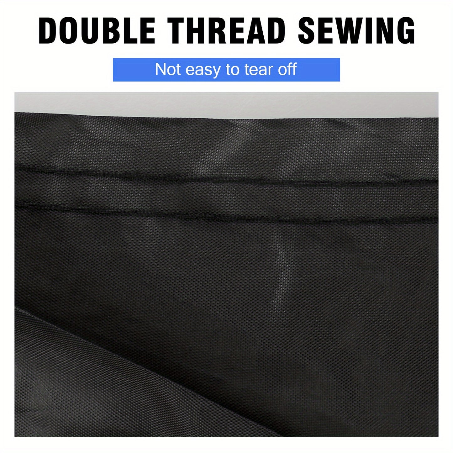 Universal Fit Outdoor Car Cover 170T Polyester Thickened Fabric with Reflective Strips, Full Exterior Sunshade Dustproof Protection for Sedan SUV - Black & Blue