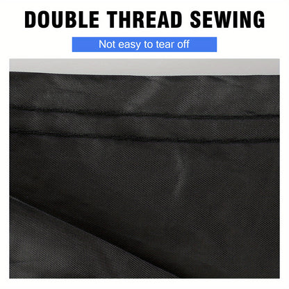 Universal Fit Outdoor Car Cover 170T Polyester Thickened Fabric with Reflective Strips, Full Exterior Sunshade Dustproof Protection for Sedan SUV - Black & Blue