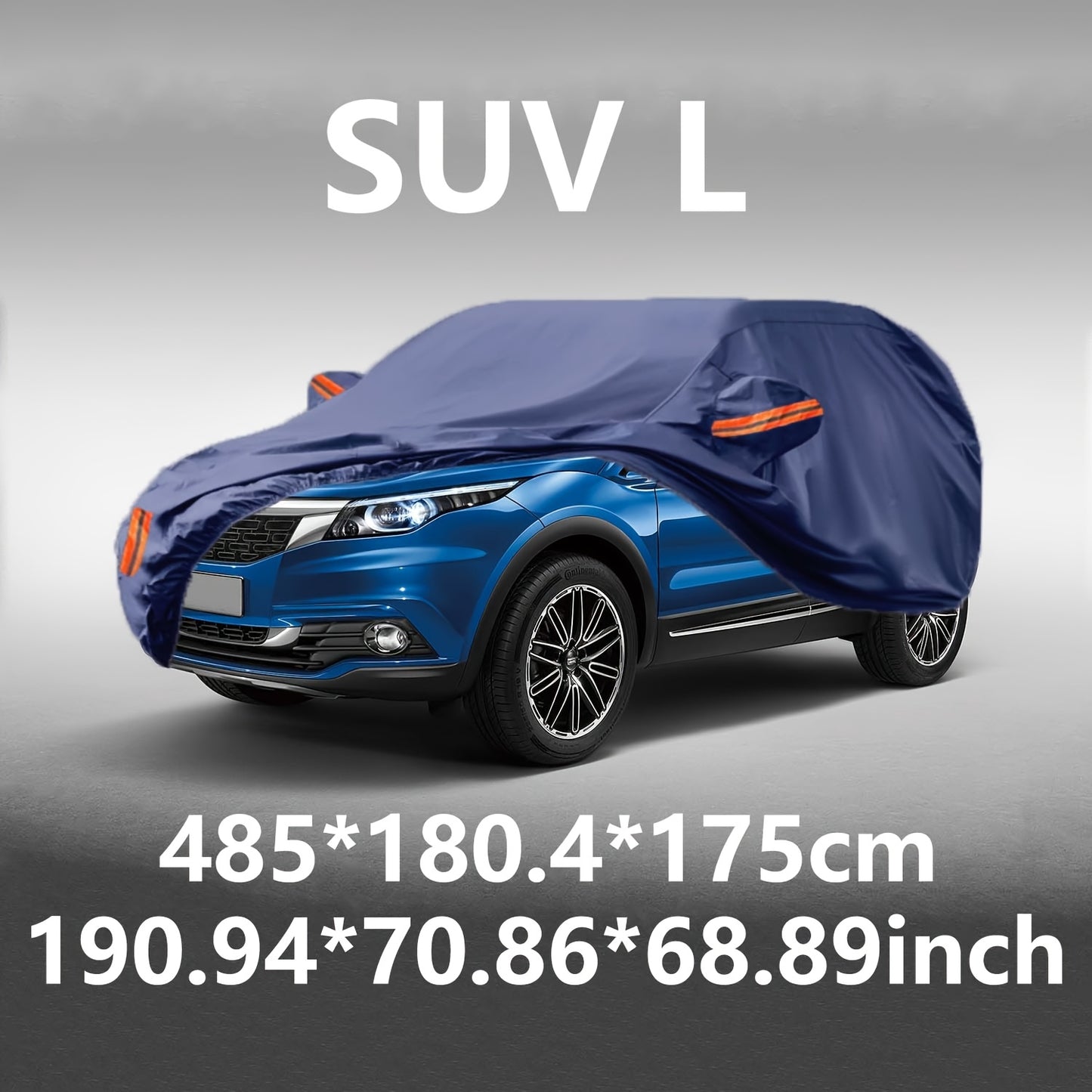 All-Weather Car Cover in Old Blue - Windproof, Waterproof, UV & Dust Protection for Sedans, SUVs, Pickups & Convertibles