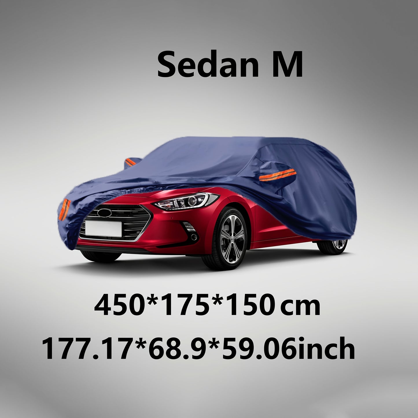 All-Weather Car Cover in Old Blue - Windproof, Waterproof, UV & Dust Protection for Sedans, SUVs, Pickups & Convertibles