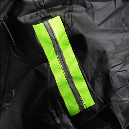 Premium Black Car Cover with Reflective Strips - UV Protection, Dust & Scratch Resistant for Sedans, Hatchbacks, SUVs - Multiple Sizes Available