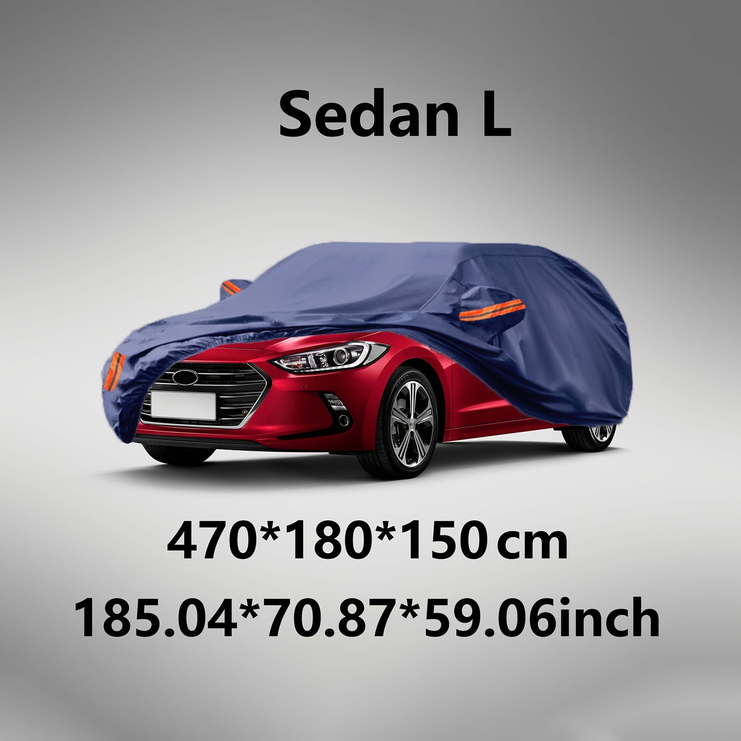 All-Weather Car Cover in Old Blue - Windproof, Waterproof, UV & Dust Protection for Sedans, SUVs, Pickups & Convertibles