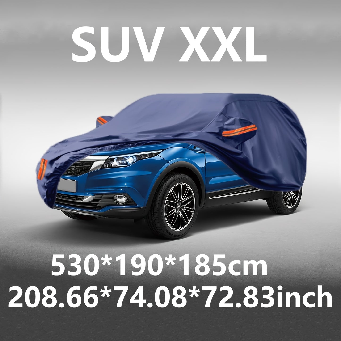 All-Weather Car Cover in Old Blue - Windproof, Waterproof, UV & Dust Protection for Sedans, SUVs, Pickups & Convertibles