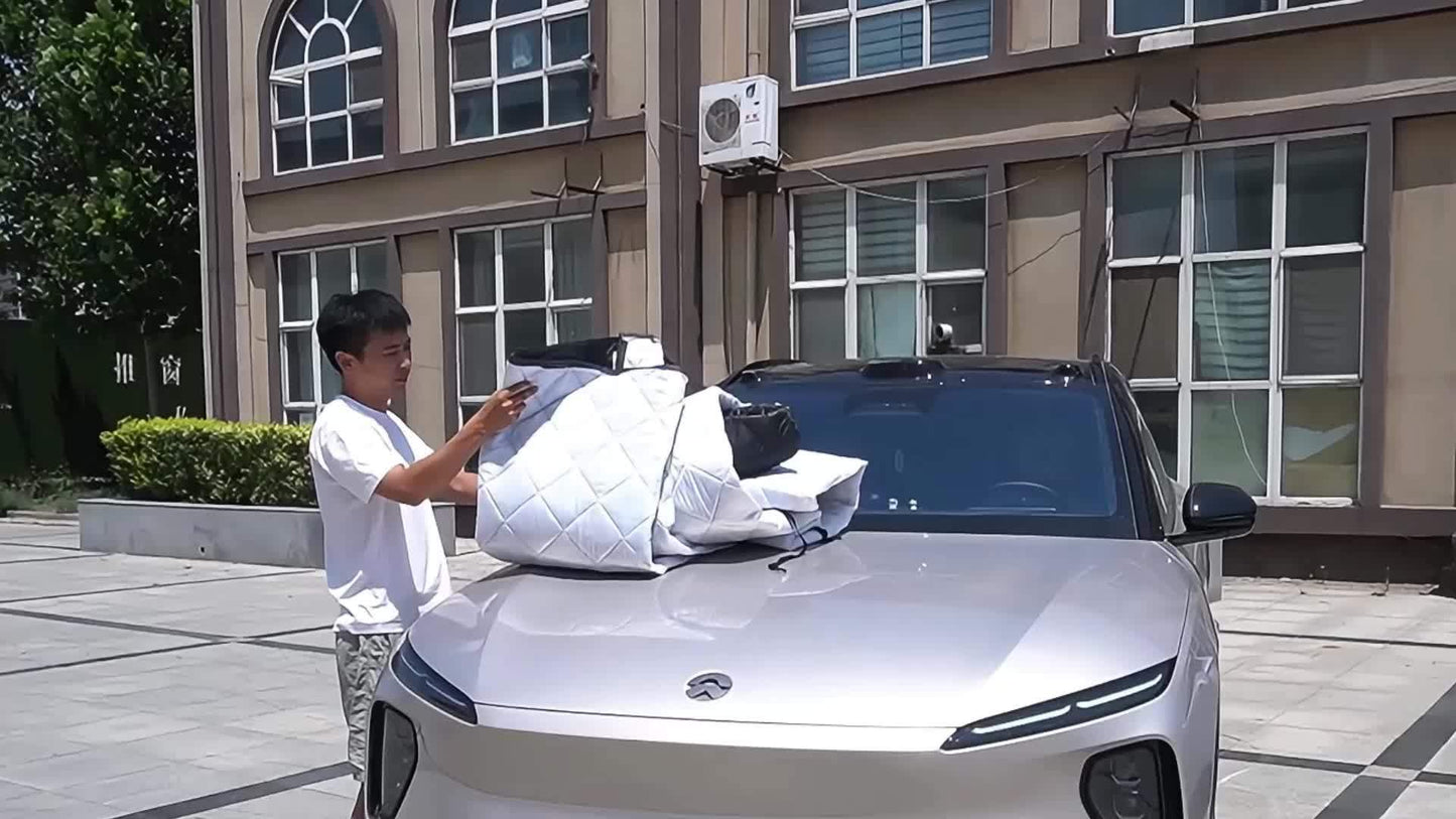 1pc All-weather car cover - sun protection, hail and snow protection, thickened material, suitable for most models