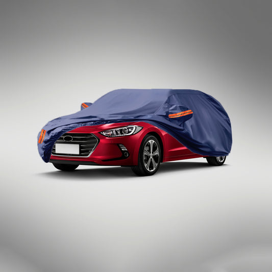 All-Weather Car Cover in Old Blue - Windproof, Waterproof, UV & Dust Protection for Sedans, SUVs, Pickups & Convertibles