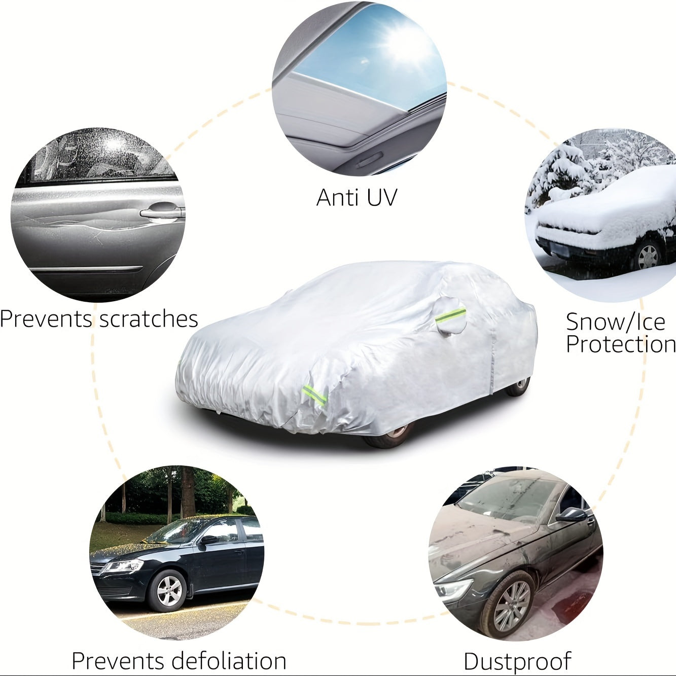 Protect your SUV\u002F sedan from the sun, rain, snow and UV rays with this all-purpose outdoor waterproof car cover!