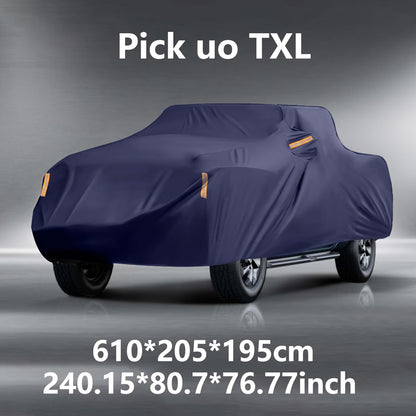 All-Weather Car Cover in Old Blue - Windproof, Waterproof, UV & Dust Protection for Sedans, SUVs, Pickups & Convertibles