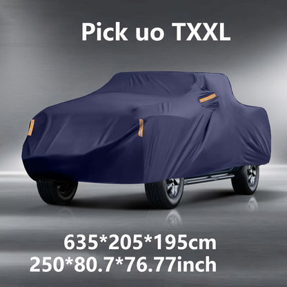 All-Weather Car Cover in Old Blue - Windproof, Waterproof, UV & Dust Protection for Sedans, SUVs, Pickups & Convertibles